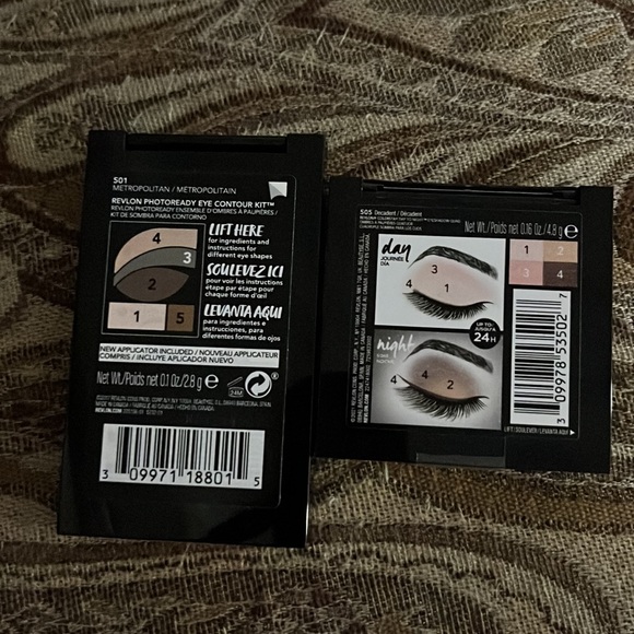 NWT Revlon bundle of colorstay 505 “decadent”& eye contour kit 501 metropolitan - Picture 2 of 4